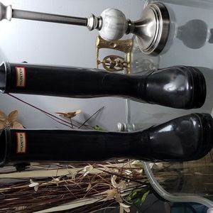 HUNTER BOOTS BLACK SZ 11